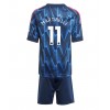 Arsenal Gabriel Martinelli #11 Bortedraktsett Barn 2025-26 Kortermet (+ korte bukser)